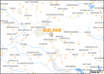 map of Adelphia