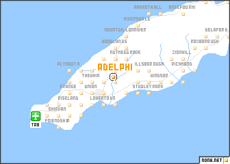 map of Adelphi