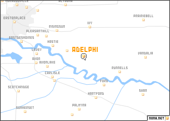 map of Adelphi