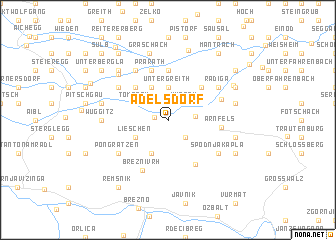 map of Adelsdorf