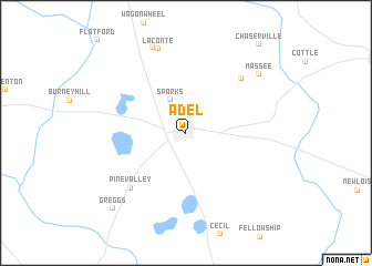 map of Adel