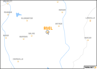 map of Adel