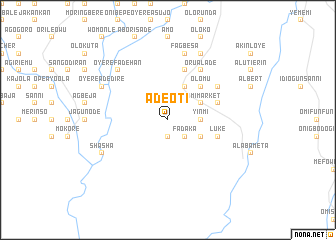 map of Adeoti