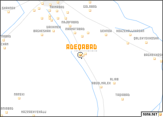 map of -ādeqābād