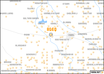 map of -ādeq