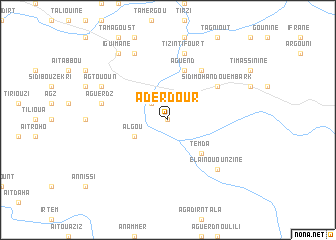 map of Aderdour