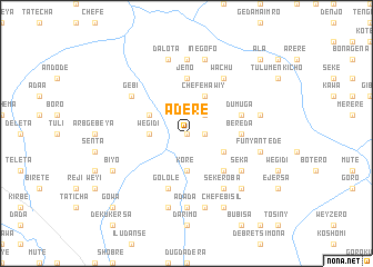 map of Āderē