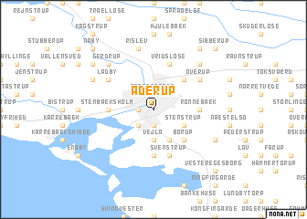 map of Åderup