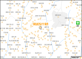 map of Adesiyan