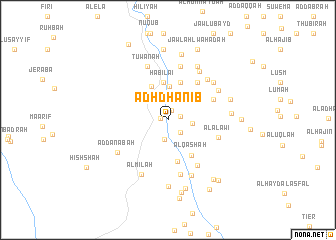 map of Adh Dhanīb