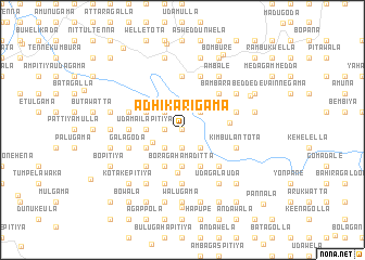 map of Adhikarigama