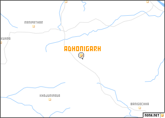 map of Adhonigarh