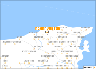 map of Adhravástos