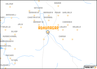 map of Adhunagar