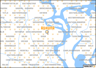 map of Adhuna