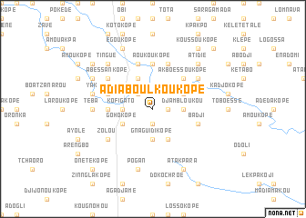 map of Adiaboulkoukopé