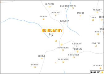 map of Ādī Ādemay