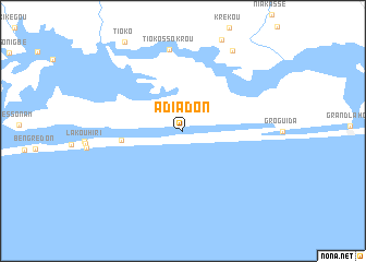 map of Adiadon