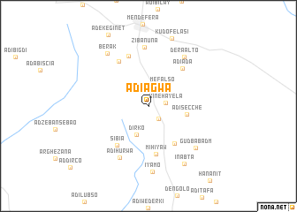 map of Ādī Āgwa