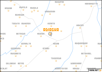 map of Ādī Āgwa