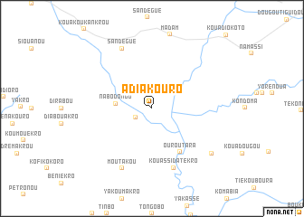 map of Adiakouro