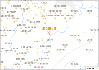 map of Adiāla