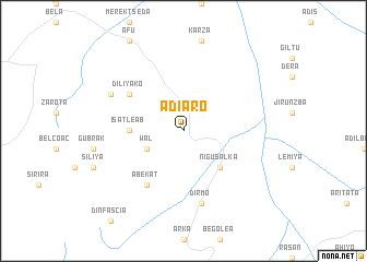 map of Ādī Āro