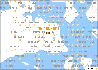 map of Adiawukope