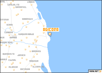 map of Adícora