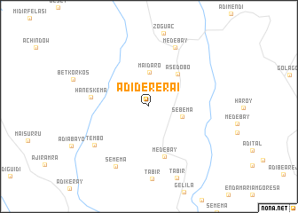 map of Adi Dererai