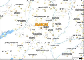 map of Adiékro