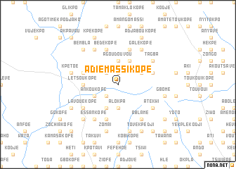 map of Adiémassikopé