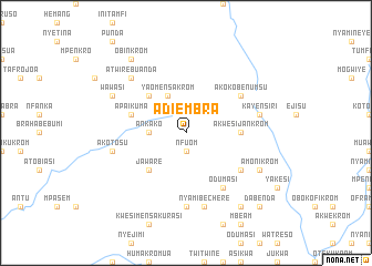 map of Adiembra