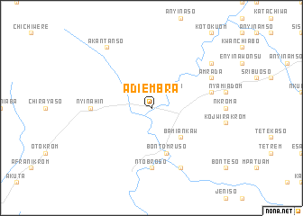 map of Adiembra