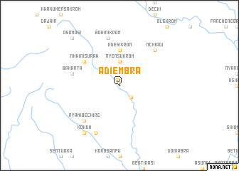 map of Adiembra