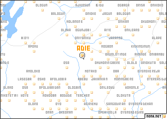 map of Adie