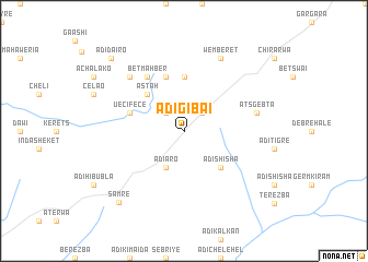 map of Ādī Giba‘i