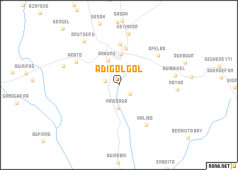 map of Ādī Golgol