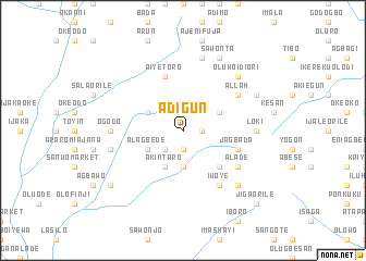 map of Adigun