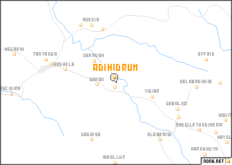 map of Ādī Hidrum