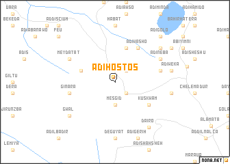 map of Ādī Hostos