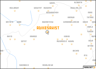 map of Ādī Kʼesawist