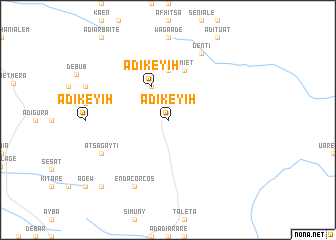 map of Ādī Kʼeyih