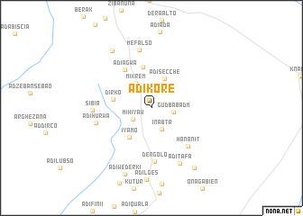 map of Ādī Kʼorē