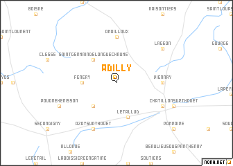 map of Adilly