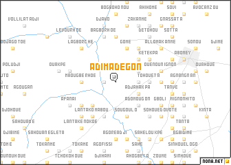 map of Adimadégon