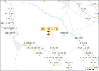 map of Adîncata