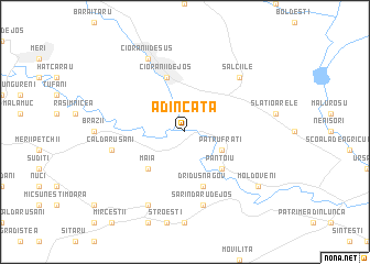 map of Adîncata