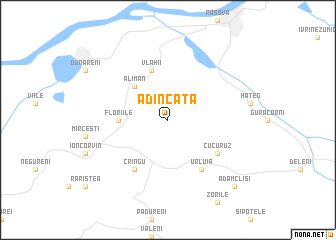 map of Adîncata