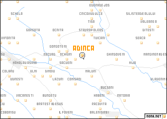 map of Adînca